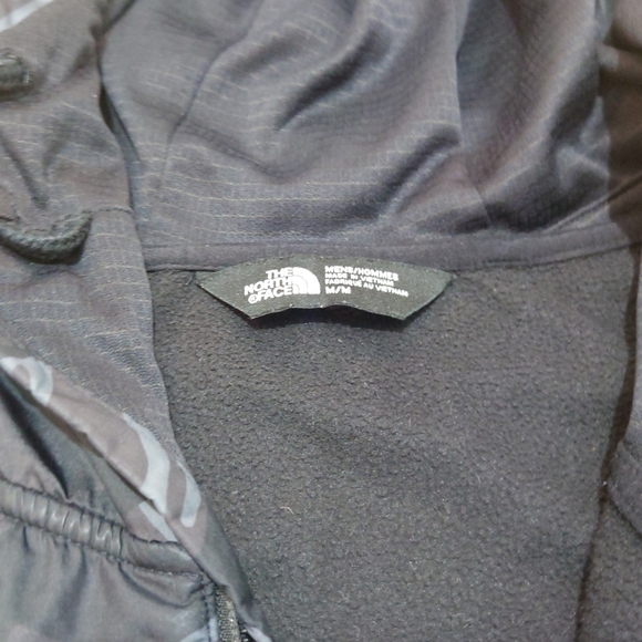 The North Face Jacket Men's Medium Camouflage Black Green Full Zip Hoodie - Picture 5 of 15